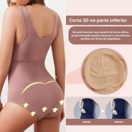 Modelador Corporal Feminino Slim De Corpo Inteiro