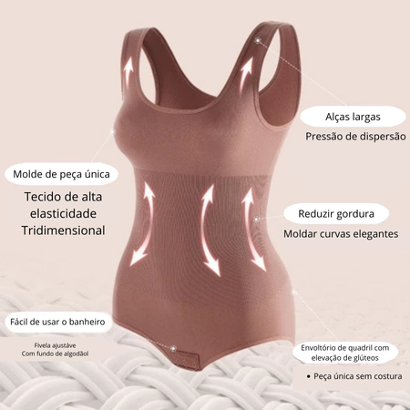 Modelador Corporal Feminino Slim De Corpo Inteiro